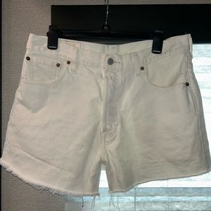 Levi Denim White Shorts